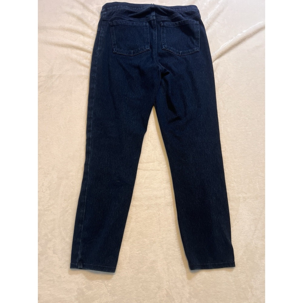 Spanx stretch Ankle Leggings Dark Indigo Blue Petite Medium 20242P - Picture 7 of 7